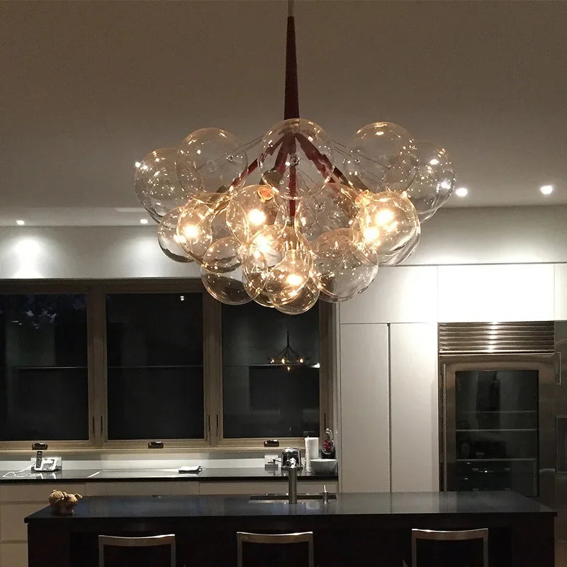 Modern glass chandelier for interior decoration