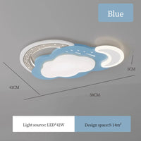 Modern rainbow cloud ceiling light for children's room