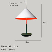 Metal pendant light for restaurant, kitchen, bar, shop and other spaces
