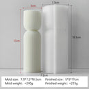cylindrical aromatic candle silicone mold for resin and plaster