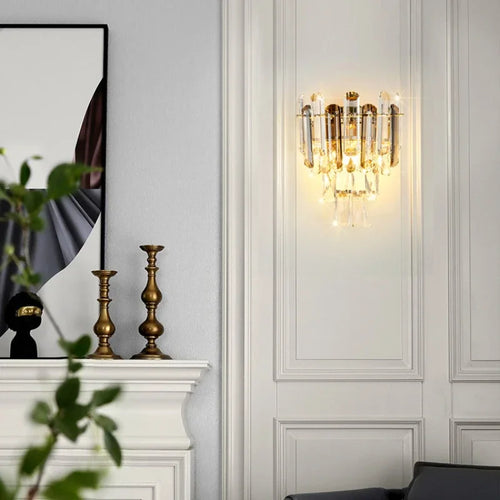 Creative nordic crystal wall light modern decorative indoor design - vue 7 sur 12