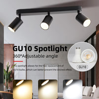 Versatile LED track spotlight for indoor lighting