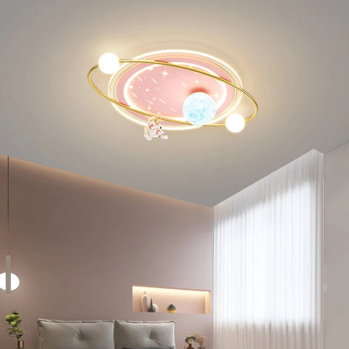 Children's astronaut ceiling light modern creative LED - vue 2 sur 9