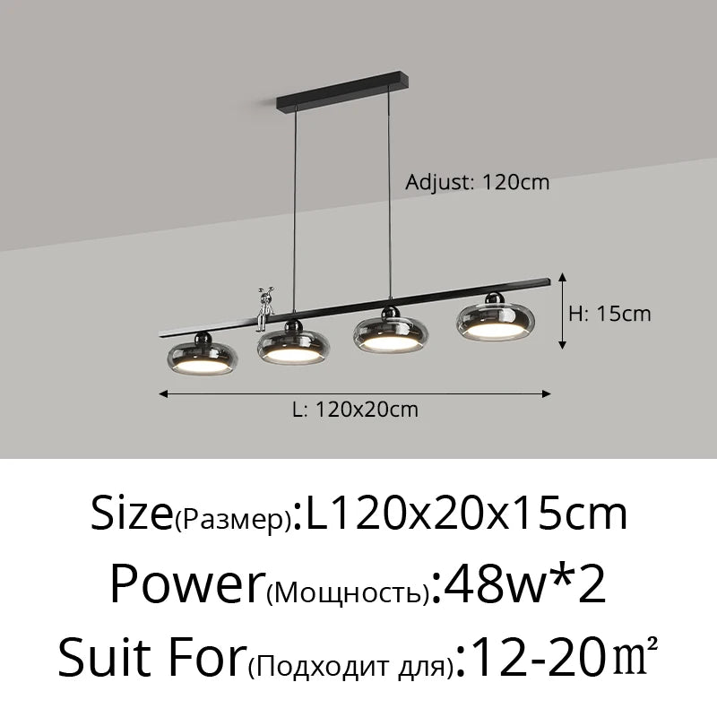 Italian minimalist pendant light for modern indoor lighting - vue 14 sur 14