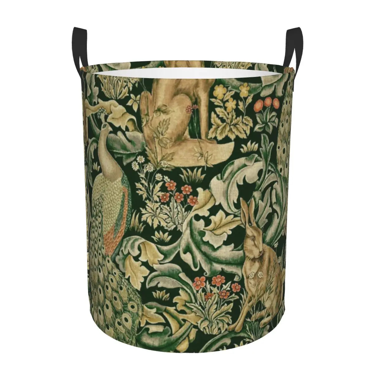 floral foldable laundry basket for baby toy storage - vue 13 sur 30