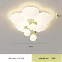 Modern floral ceiling light for a romantic and cosy children's bedroom