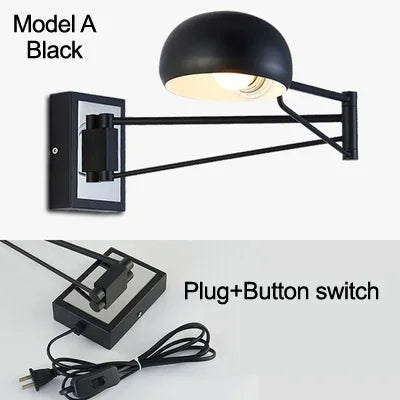 Modern adjustable retractable wall light with dimmable LED - vue 16 sur 17
