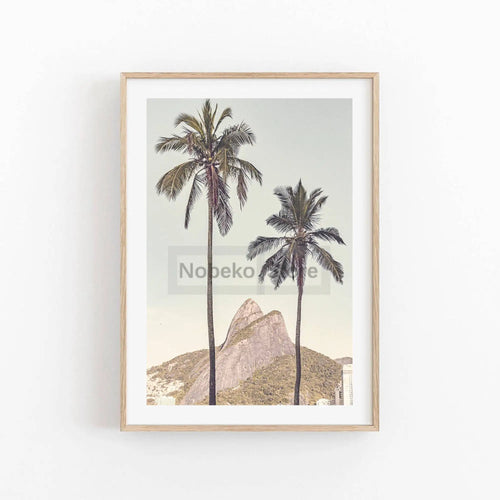 Rio de Janeiro landscape posters Copacabana beach wall art