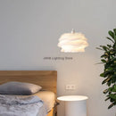 Danish design white rose acrylic romantic petal chandelier