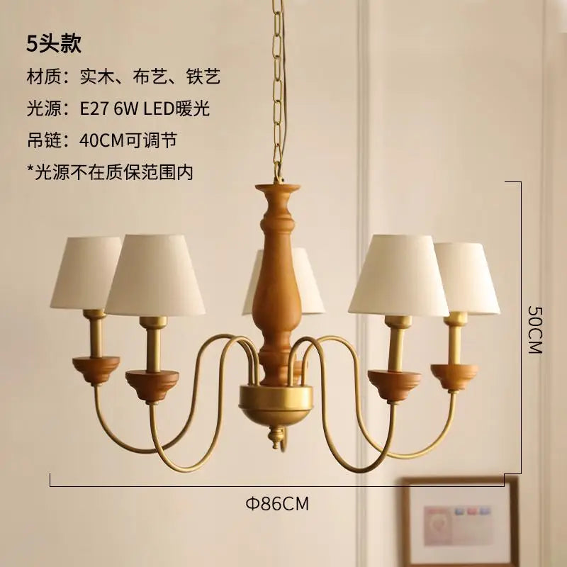 Indoor and outdoor iron pendant chandelier