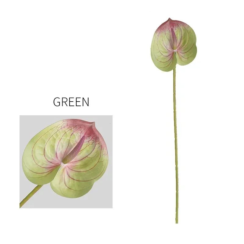 Artificial anthurium leaves for floral and garden decoration