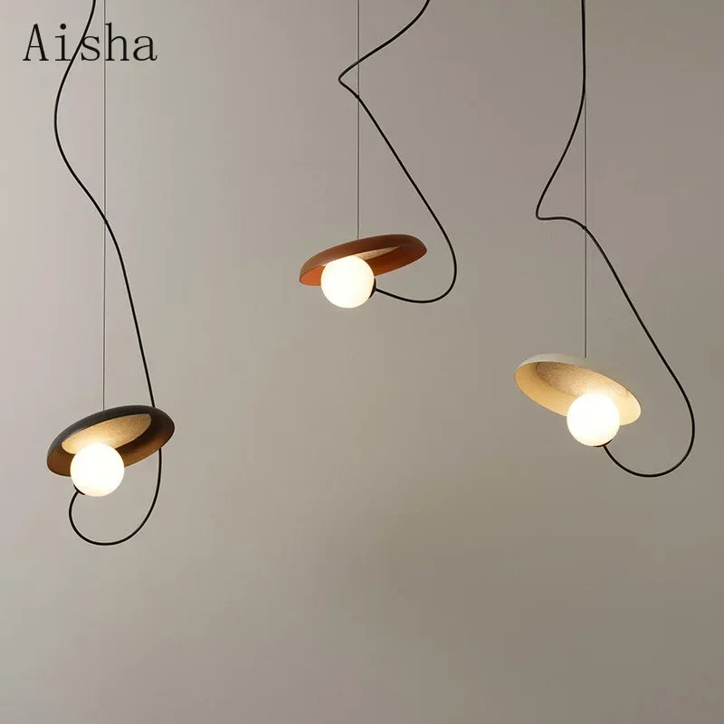 Nordic design wrought iron decorative pendant light