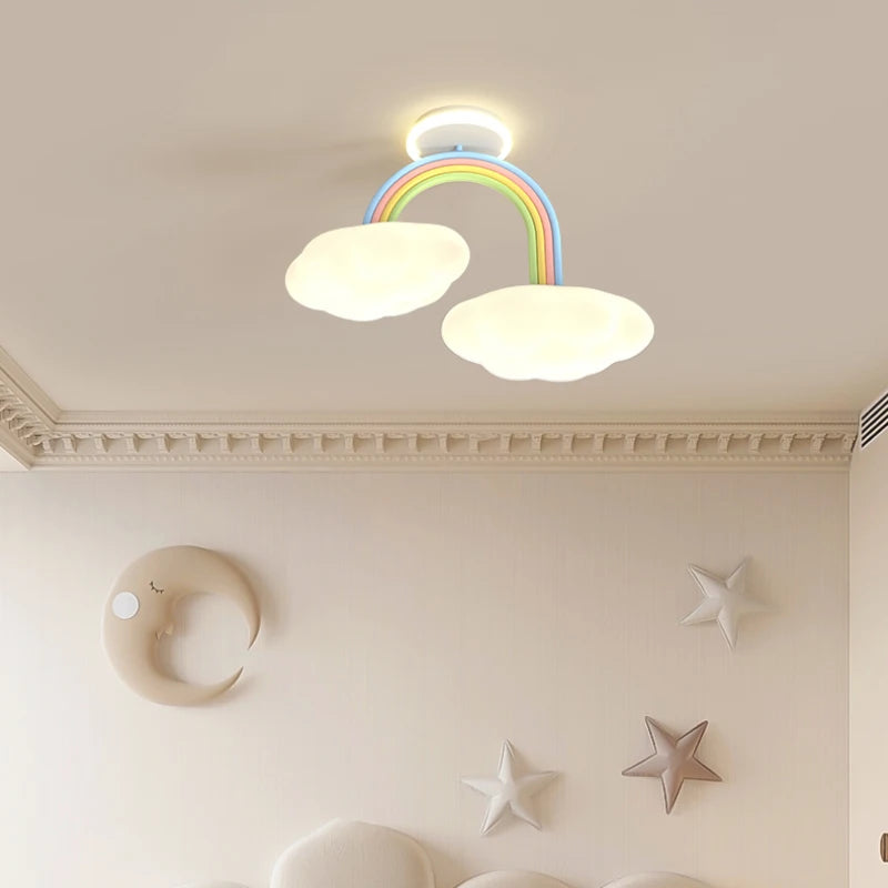 Cute chandelier for children's room with princess and cloud style