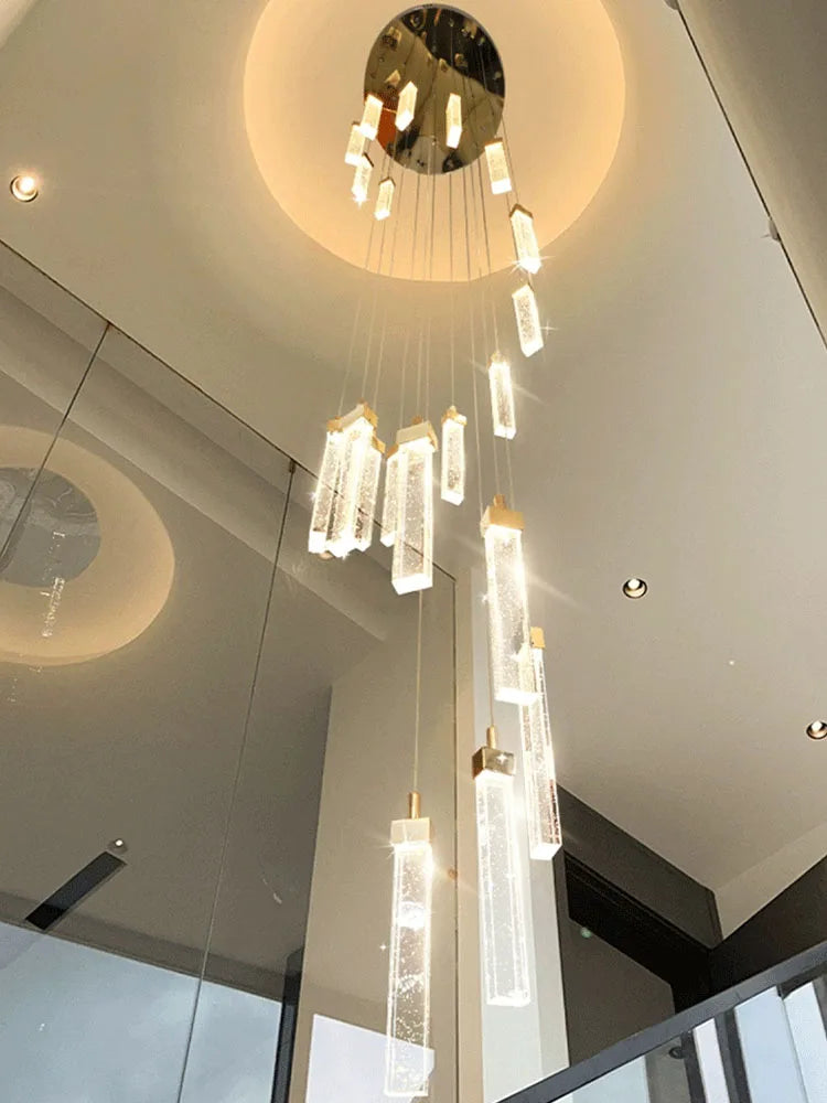 Modern LED crystal chandelier for elegant interiors