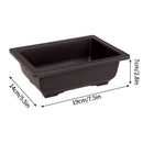 Rectangular clay effect flower pots for outdoor garden