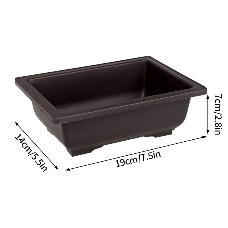 Rectangular clay effect flower pots for outdoor garden - vue 14 sur 30