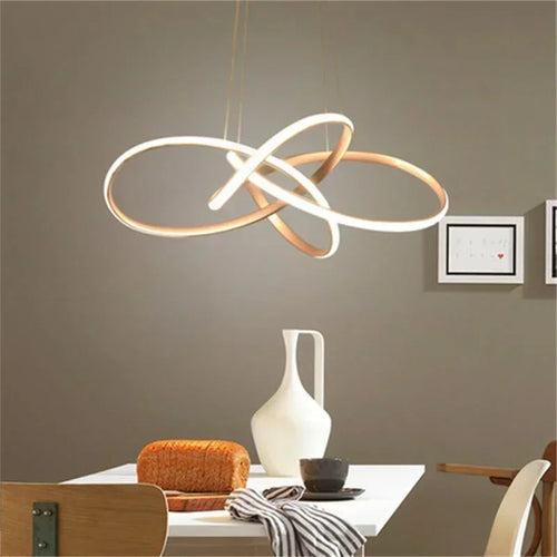 Modern LED pendant chandelier for home decoration - vue 4 sur 20