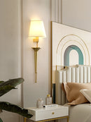 Classic copper LED wall light for home decor