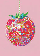 Creative retro abstract disco ball artistic wall poster
