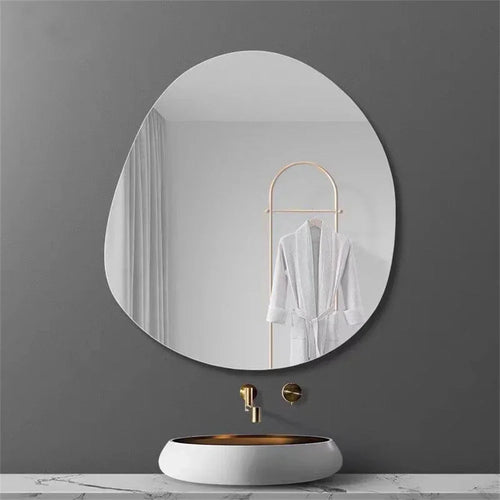 Decorative cloud-shaped unbreakable acrylic wall mirror for the home - vue 16 sur 15