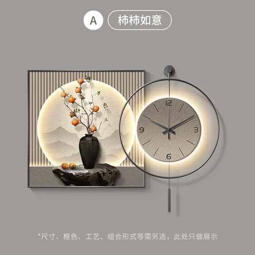 wall clock with unique and aesthetic design for modern decoration - vue 13 sur 12