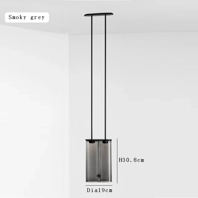 Modern Italian design glass LED pendant light