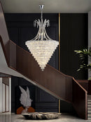 Chrome crystal chandelier for elegant indoor lighting