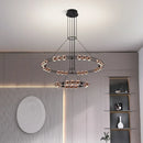 Modern LED bean-shaped chandelier for luxury living room