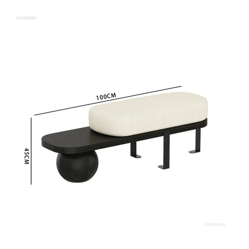 multifunctional solid wood bench for stylish interior