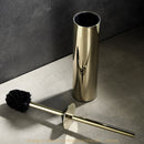 Wall-mounted stainless steel toilet brush holder for bathroom