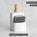 liquid soap dispenser with storage for kitchen accessories