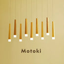 Nordic wood LED chandelier for interior decoration