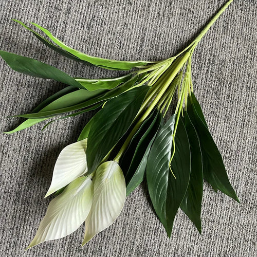 Tropical artificial monstera and anthurium plants for indoor decoration - vue 13 sur 12