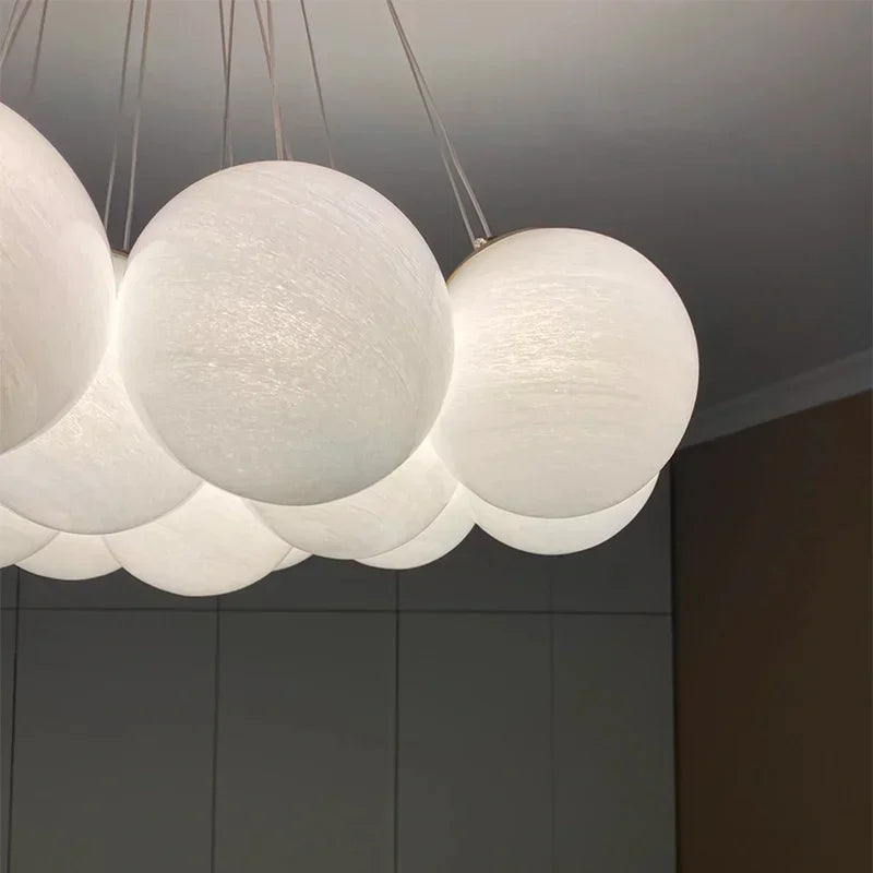 suspension en verre boule design moderne pour décoration intérieure - vue 6 sur 9