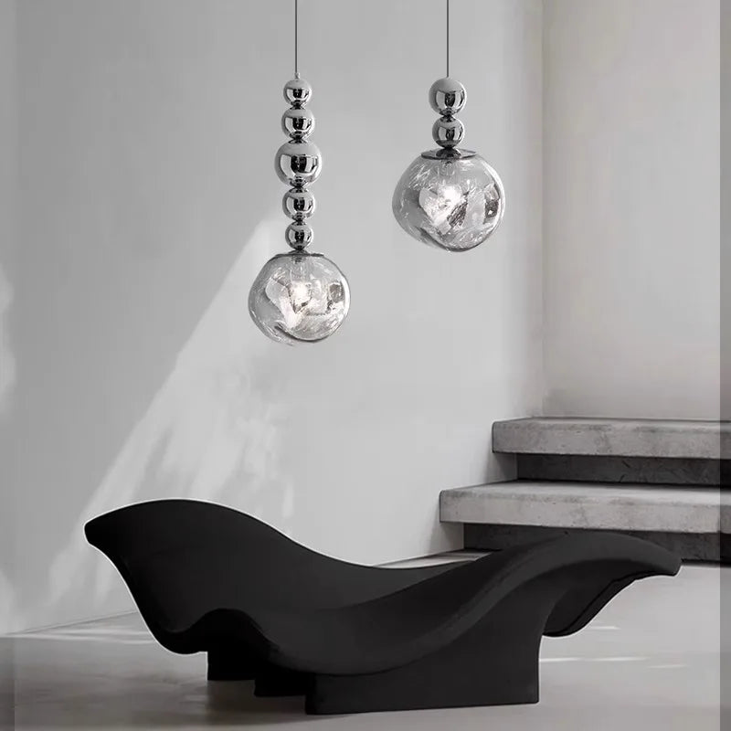 Modern nordic crystal LED chandelier for bar and living room
