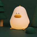 Silicone chicken night light with tap switch USB for children gift