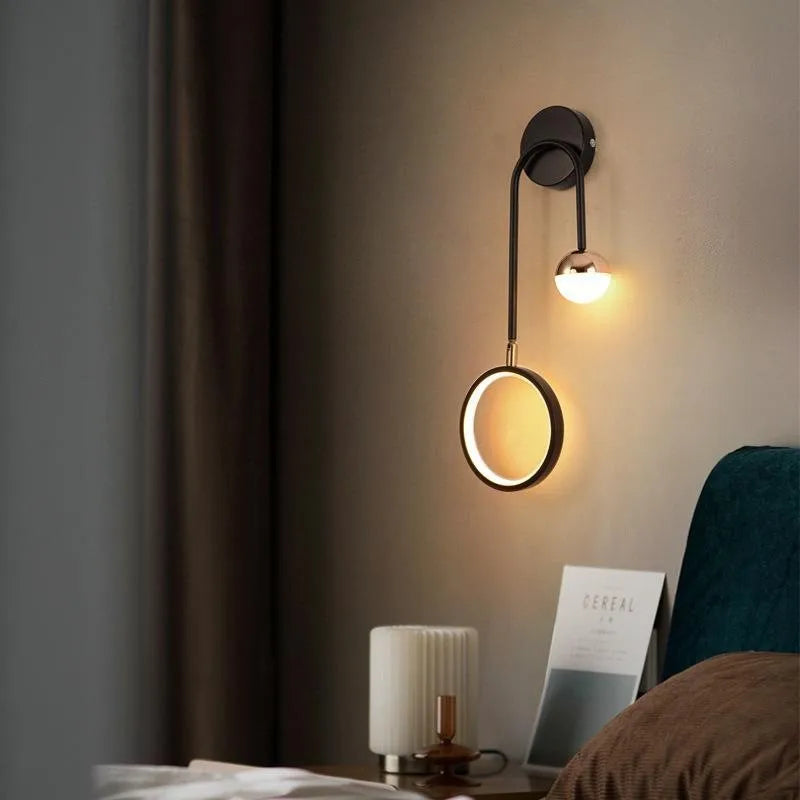 Metal LED wall spotlight for decorative indoor use