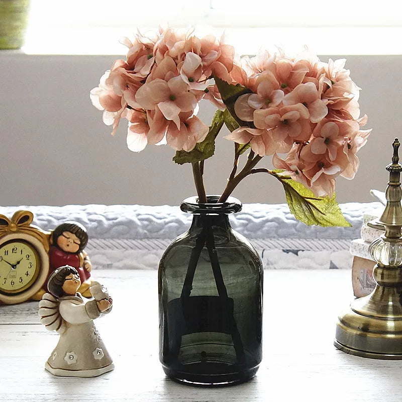 Silk hydrangea bouquet for home decoration and weddings - vue 6 sur 14