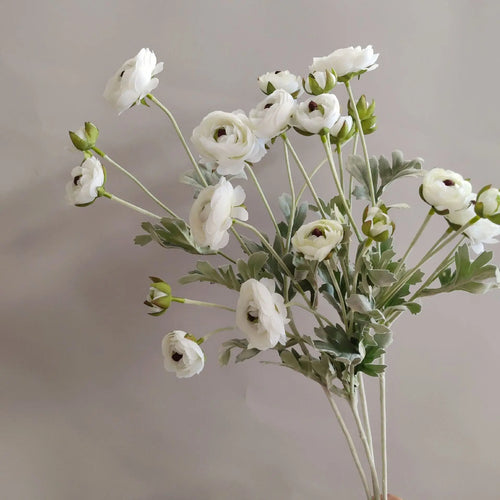Small artificial peony flower bouquet for wedding and home decoration - vue 3 sur 13