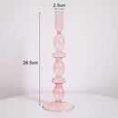 Vintage glass candle holder for weddings and romantic dinners