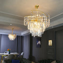 Dimmable crystal chandelier for an elegant atmosphere