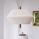 Nordic wabi sabi cotton thread pendant light for interior decoration