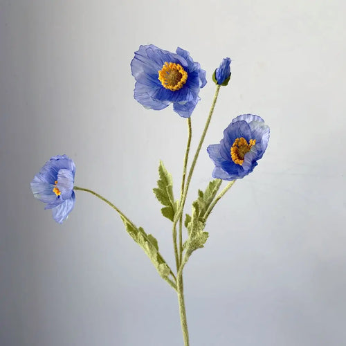Artificial poppy flower bouquet for home, garden, and party decoration - vue 13 sur 26