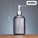 portable glass liquid soap dispenser for bathroom