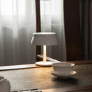 Usb table lamp for restaurant café bar rechargeable wireless mushroom lamp touch switch night light mini retro nordic led lights