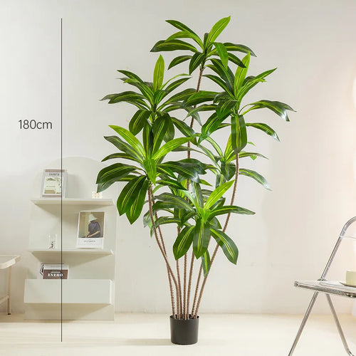 Artificial potted tree green interior decor Brazilian wood - vue 6 sur 9