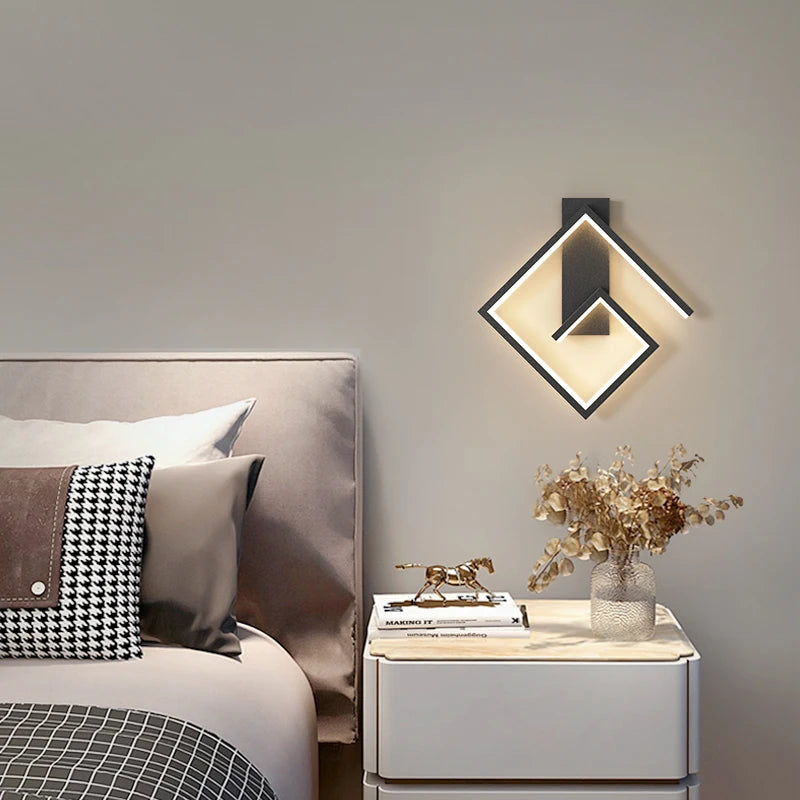 Modern minimalist wall light for hallways and stairs