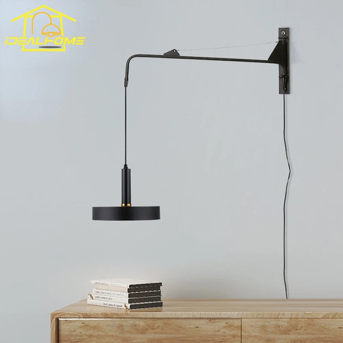 Industrial design swing arm wall light for modern spaces - vue 5 sur 20