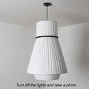 Modern fabric pendant light for decorative indoor lighting