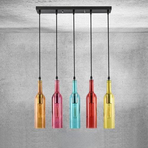 Modern nordic creative beer bottle chandelier - vue 5 sur 13
